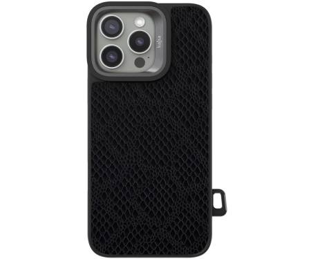 Чохол Kajsa Glamorous Collection Complex Lizard back case for iPhone 16 Pro Black