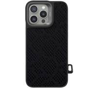 Чохол Kajsa Glamorous Collection Complex Lizard back case for iPhone 16 Pro Black