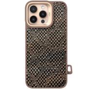 Чохол Kajsa Glamorous Collection Complex Lizard back case for iPhone 16 Pro Max Desert
