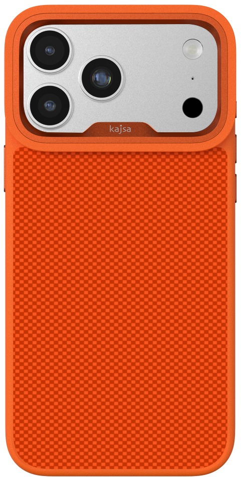 Чохол Kajsa Glamorous Collection Mini Checkered Pattern back case iPhone 17 Pro Orange
