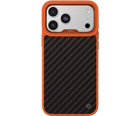Чохол Kajsa Carbon Fiber Collcetion Case iPhone 17 Pro Orange
