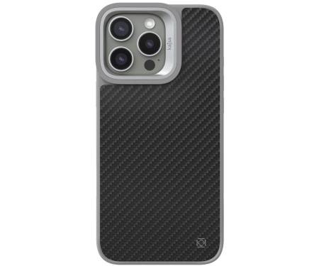 Чохол Kajsa Carbon Fiber Collcetion iPhone 16 Pro Dark Grey