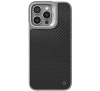 Чохол Kajsa Carbon Fiber Collcetion iPhone 16 Pro Max Dark Grey