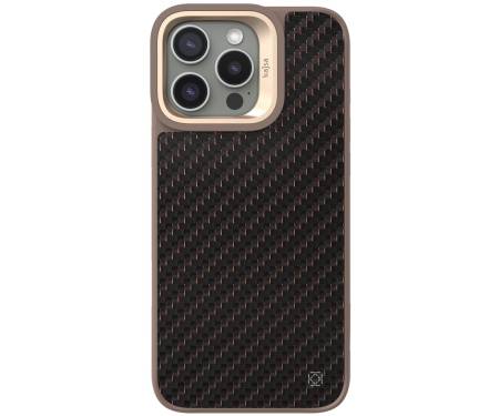 Чохол Kajsa Carbon Fiber Collcetion iPhone 16 Pro Desert