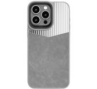 Чохол Kajsa Glamorous Collection Metallic Glossy Pastry back case for iPhone 15 Pro Max Silver