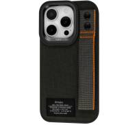 Чохол Kajsa Military Collection Straps back case for iPhone 15 Pro Max Black