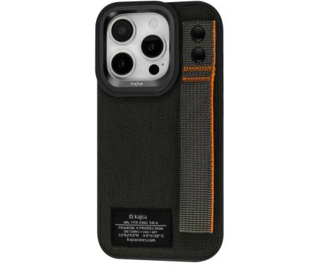 Чохол Kajsa Military Collection Straps back case for iPhone 16 Pro Black
