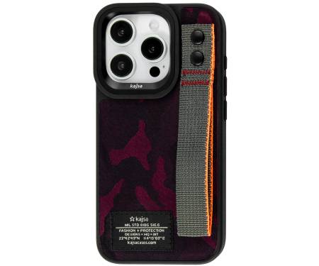 Чохол Kajsa Outdoor Collection Camo Satin Straps back case for iPhone 15 Pro Max Red