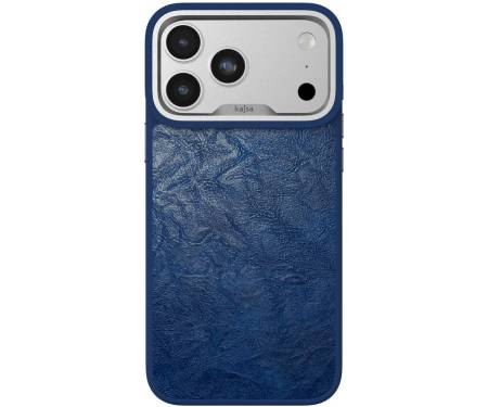 Чохол Kajsa Glamorous Collection Crazy Horse Case iPhone 17 Pro Max Blue