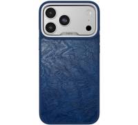 Чохол Kajsa Glamorous Collection Crazy Horse Case iPhone 17 Pro Max Blue