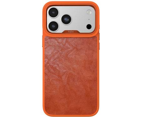 Чохол Kajsa Glamorous Collection Crazy Horse Case iPhone 17 Pro Max Orange