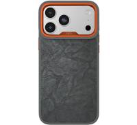 Чохол Kajsa Glamorous Collection Crazy Horse Case iPhone 17 Pro Max Gray