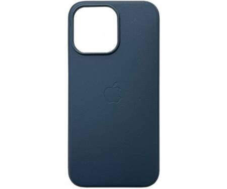 Чохол Leather Case with MagSafe для iPhone 15 Pro Indigo Blue