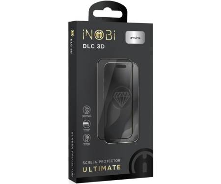 Захисне скло iNOBI Ultimate DLC 3D for iPhone 15 Pro Black