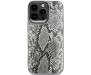 Чохол Kajsa Glamorous Collection Snake Pattern 2 back case for iPhone 15 Pro Light Gray