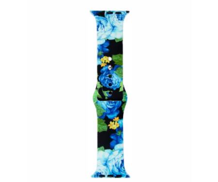 Ремешок Apple Watch Silicone Print 42/44 Flowers 11 1