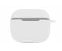 Чехол Silicone Case with Fibra AirPods 4 White 1