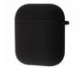 Чехол Silicone Case with Fibra AirPods 1/2 Black 1