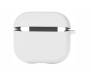 Чехол Silicone Case with Fibra AirPods Pro 3 White 1