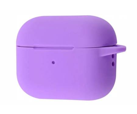 Чохол Silicone Case with Fibra AirPods Pro 2 Light Purple 1
