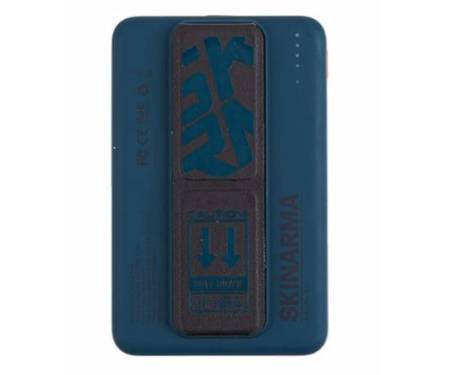 Зовнішній акумулятор (повербанк) SkinArma Spunk with Smart Grip-Stand 5000mAh 20W USB-C PD Blue (SK-PB5K-SPUNK-BLU) 1