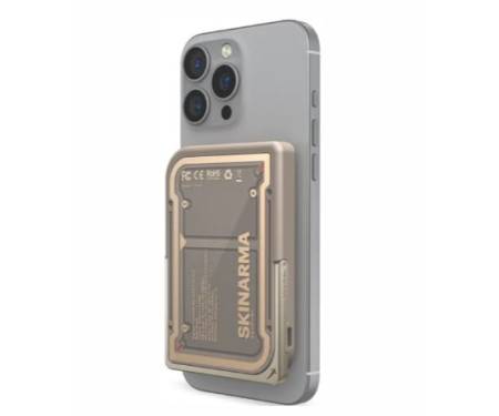 Внешний аккумулятор (повербанк) Skinarma Nexus Mecha with Smart Kick-Stand 5000mAh 20W USB-C PD Desert Gold (SK-PB5KNEXUS-MECDGD) 3