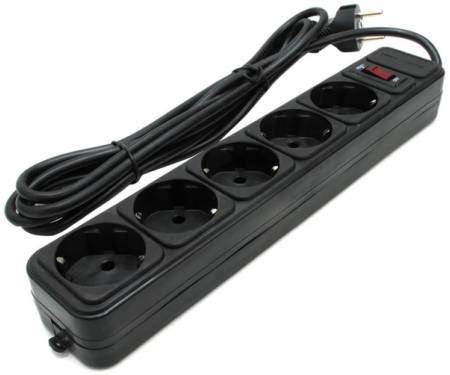 Gembird Power Cube 5 1.8 м (Black) (SPG5-G-6B)