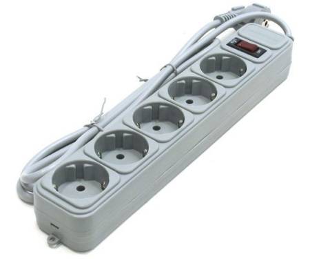 Gembird Power Cube 5 1.8 м (Grey) (SPG5-G-6G)