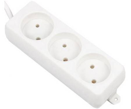 Maxxter 3 розетки 3 м (White) (PS-3-10)