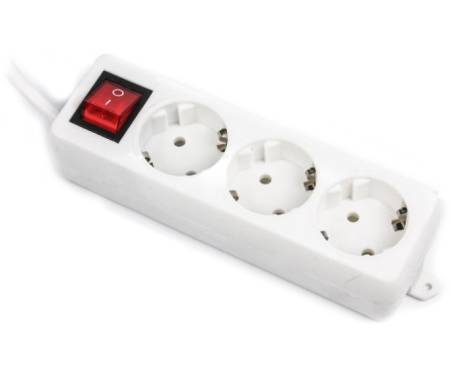 Maxxter 3 розетки 4.5 м (White) (PS-3GS-15)