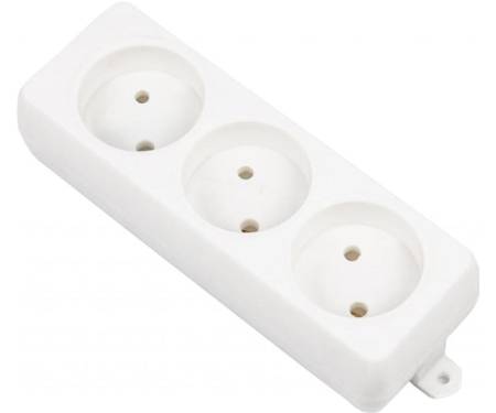 Maxxter 3 розетки 4.5 м (White) (PS-3-15)