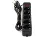 Maxxter 5 розеток 1.8м (Black) (SPM5-G-6B)