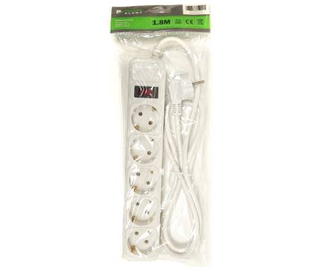 PowerPlant JY-1056/1.8 5 розеток 1.8 м (White) (PPSA10M18S5)