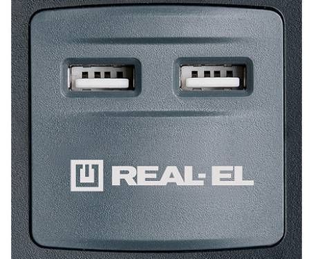 REAL-EL RS-5 USB CHARGE 3 м (Black)