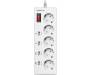 REAL-EL RS-5F USB CHARGE 4 3 м (White)