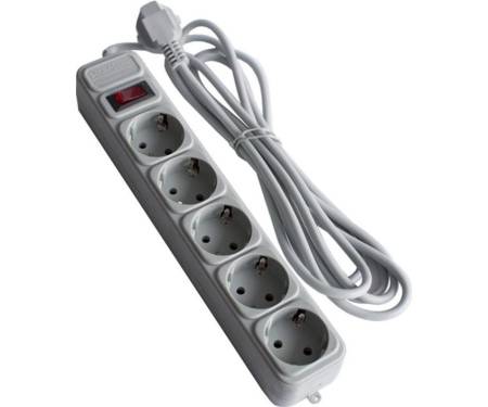 Smartfortec 5 розеток 3 м (Grey) (SPS5-G-10G)