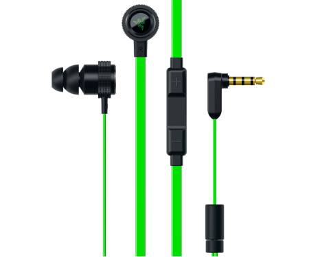 Игровая гарнитура Razer Hammerhead V2 Black-Green (RZ12-01730100-R3G1)