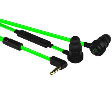 Игровая гарнитура Razer Hammerhead V2 Black-Green (RZ12-01730100-R3G1)