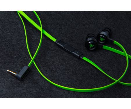 Игровая гарнитура Razer Hammerhead V2 Black-Green (RZ12-01730100-R3G1)
