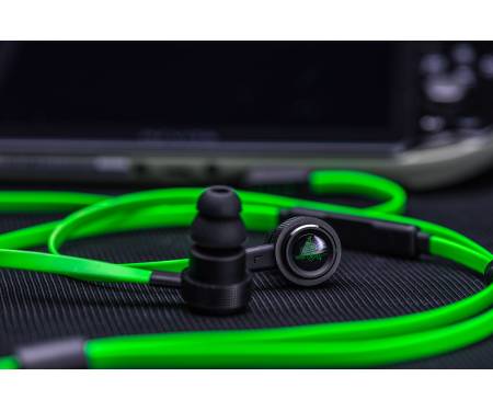 Игровая гарнитура Razer Hammerhead V2 Black-Green (RZ12-01730100-R3G1)