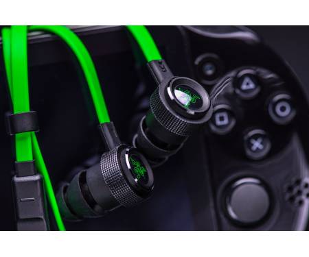 Игровая гарнитура Razer Hammerhead V2 Black-Green (RZ12-01730100-R3G1)