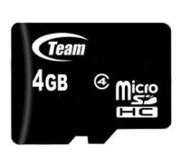 Карта памяти TEAM 4 GB microSDHC Class 4 TUSDH4GCL402