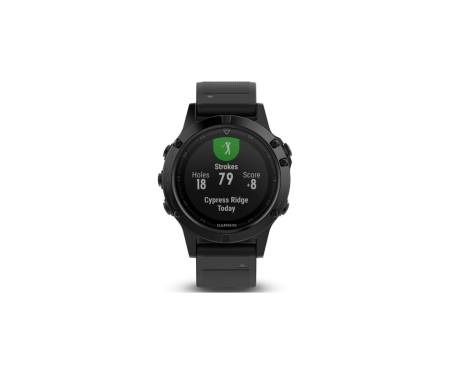 Garmin Fenix 5 Black Sapphire with Black Band (010-01688-10)