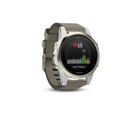 Garmin fenix 5s Sapphire Champagne with Suede Band (010-01685-13)