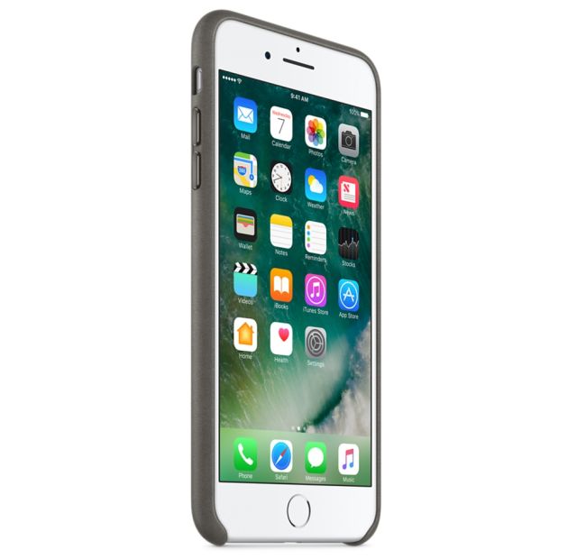 Apple iPhone 7 Plus Leather Case - Storm Gray MMYE2
