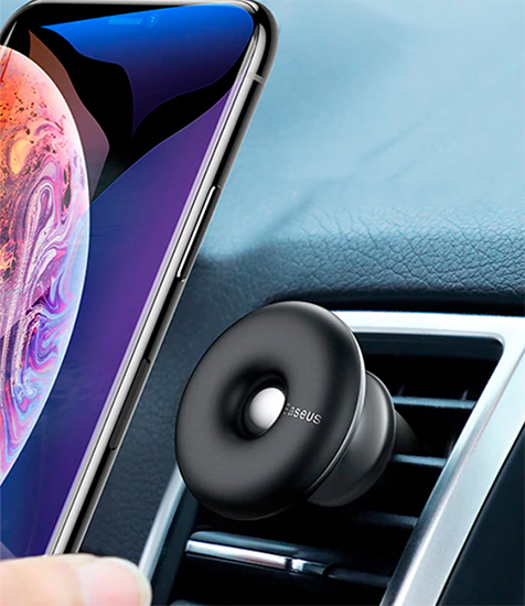 Baseus Star Ring Magnetic Car Bracket Silver
