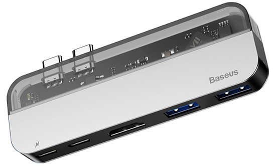 HUB Baseus Transparent Dual Type-C