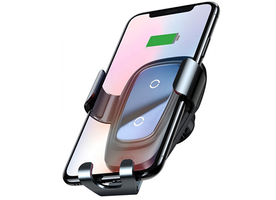 Беспроводное автомобильное зарядное устройство Baseus Metal Gravity Car Mount (WXYL-B0A)