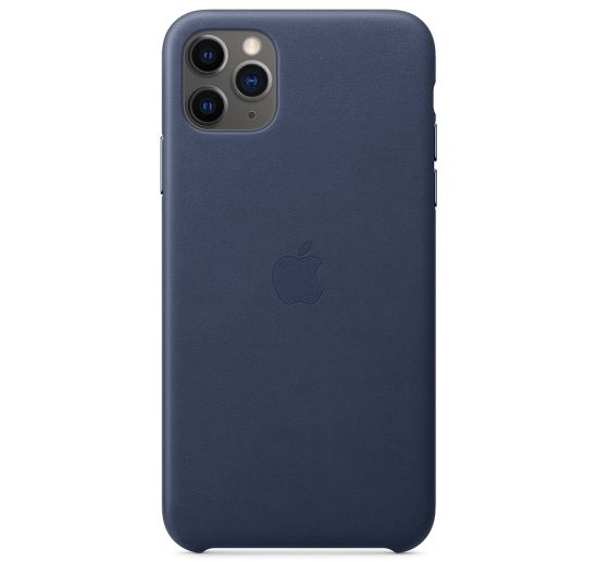 Чохол для смартфону Apple iPhone 11 Pro Max Leather Case - Midnight Blue (MX0G2)