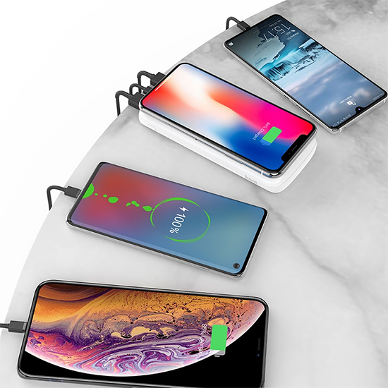 Power Bank Wireless Charger Hoco J56 Sea Power 10000 mAh Black